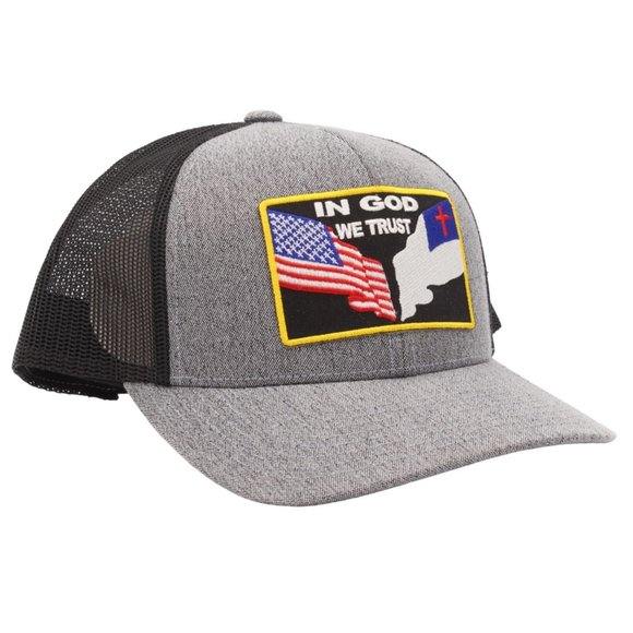 In God We Trust Hat, USA Flag Hat, Patriotic Hat, Truck Hat - Picture 3 of 3